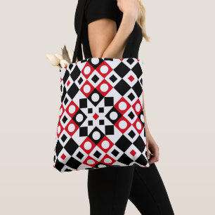 Bolso De Tela Patrón de estilo moderno de cosecha geométrica