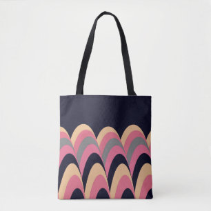 Bolso De Tela Patrón de estilo rosa amarillo azul