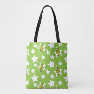 Bolso De Tela Patrón de estrella de Grinch asomándose