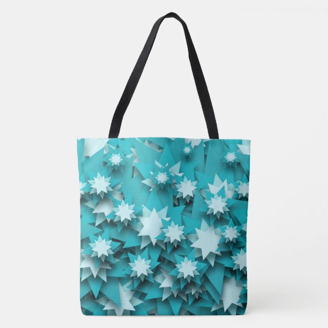 Bolso De Tela Patrón de estrellas (Anverso)