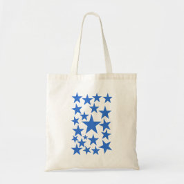 Bolso De Tela patrón de estrellas azul marino