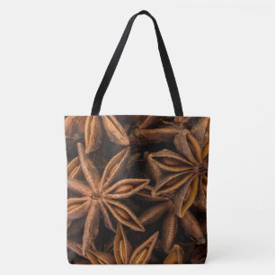 Bolso De Tela Patrón de estrellas de anís