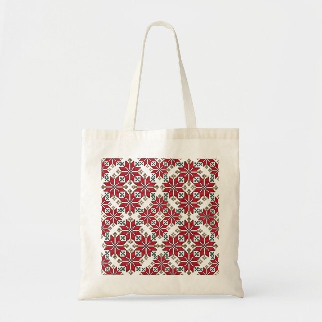 Bolso De Tela Patrón de Europa Oriental, folclore tradicional (Frente)