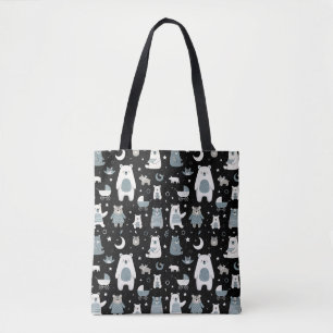 Bolso De Tela Patrón de familia de oso caprichoso