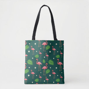 Bolso De Tela Patrón de Flamenco Tropical