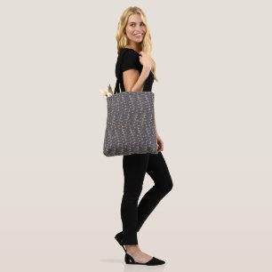 Bolso De Tela patrón de flecha boho minimalista azul y amarillo