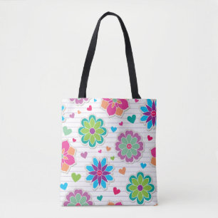 Bolso De Tela Patrón de flor