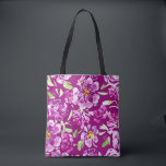 Bolso De Tela Patrón de flor de color de agua púrpura negrita<br><div class="desc">Patrón de flor de color de agua púrpura negrita</div>