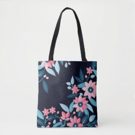 Bolso De Tela Patrón de flor retro