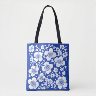 Bolso De Tela Patrón de flores de cerezo