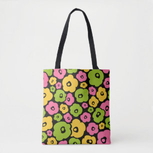 Bolso De Tela Patrón de flores silvestres