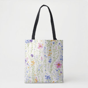 Bolso De Tela Patrón de flores silvestres
