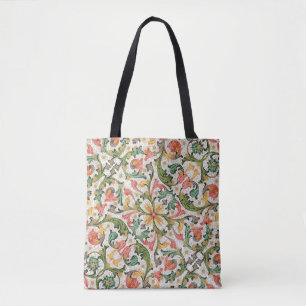 Bolso De Tela Patrón de florituras florentinas italianas