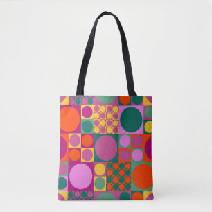 Bolso De Tela Patrón de fondo geométrico abstracto sin soldadura