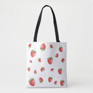 Bolso De Tela Patrón de fresa