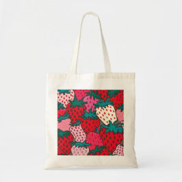 Bolso De Tela patrón de fresa