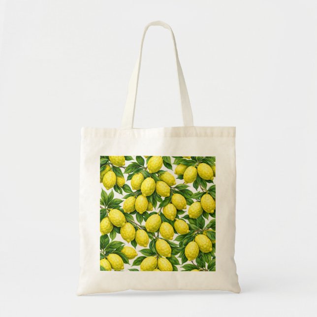 Bolso De Tela Patrón de Fruta de Citron (Frente)