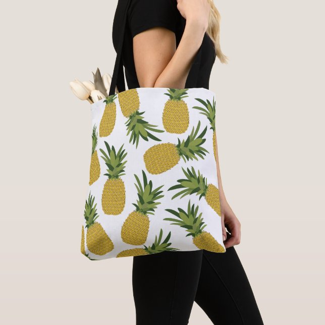 Bolso De Tela Patrón de fruta tropical de piña (Detalle)