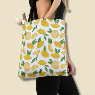 Bolso De Tela Patrón de frutas cítricas de limón