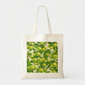 Bolso De Tela Patrón de frutas cítricas verdes dulces