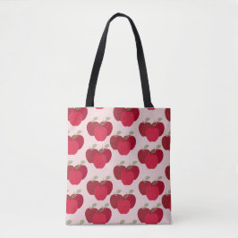 Bolso De Tela Patrón de Frutas Divertidas de Manzanas Frescas