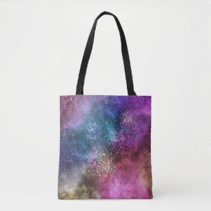 Bolso De Tela Patrón de galaxia colorido