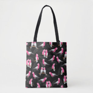 Bolso De Tela Patrón de gallos rosados