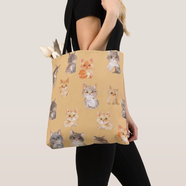 Bolso De Tela Patrón de gato (Detalle)