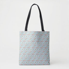 Bolso De Tela Patrón de gatos de Navidad lindos – Diseño festivo