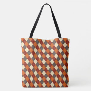 Bolso De Tela Patrón de Gingham otoño/otoño