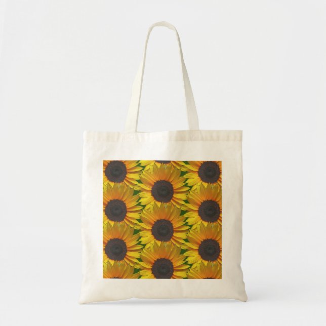 Bolso De Tela Patrón de girasol (Frente)