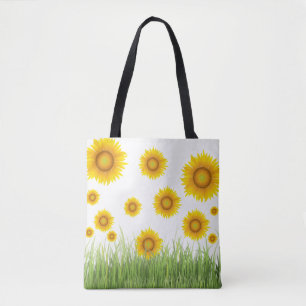 Bolso De Tela Patrón de girasol juguetón