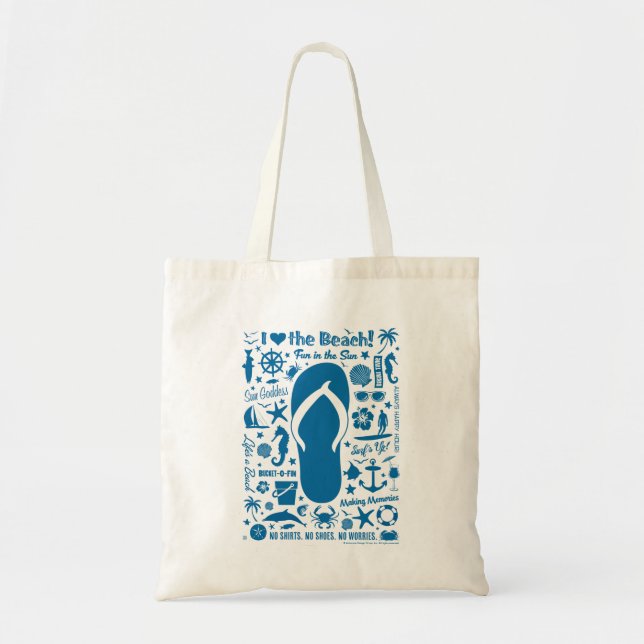 Bolso De Tela Patrón de giro veraniego (Frente)