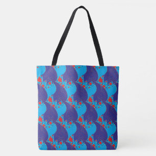 Bolso De Tela Patrón de gotas de arcoiris modernas y abstractas