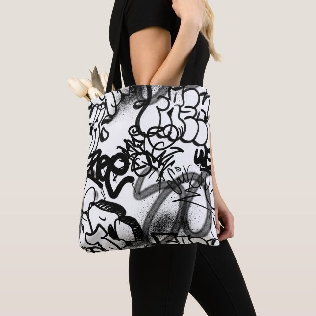 Bolso De Tela Patrón de graffiti (Detalle)
