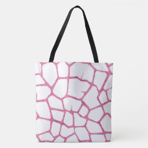 Bolso De Tela Patrón de guijarros rosados