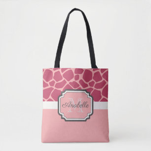 Bolso De Tela Patrón de guijarros rosados