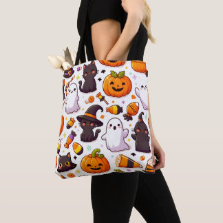 Bolso De Tela Patrón de Halloween