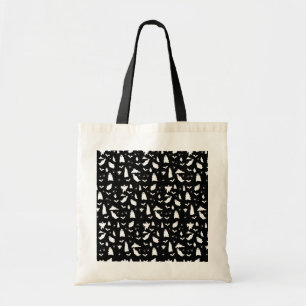 Bolso De Tela Patrón de Halloween de Fantasma Cuta, Bats & Spide