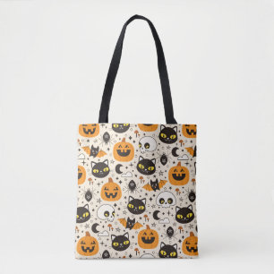 Bolso De Tela Patrón de Halloween de Retro Cuto