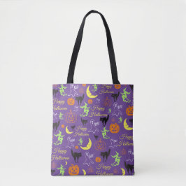 Bolso De Tela Patrón de Halloween para pedir dulces