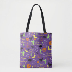 Bolso De Tela Patrón de Halloween para pedir dulces
