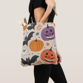 Bolso De Tela Patrón de Halloween y otoño