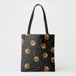 Bolso De Tela patrón de hamburguesa