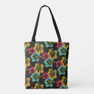 Bolso De Tela Patrón de Hibiscus
