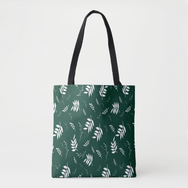 Bolso De Tela patrón de hoja (Anverso)