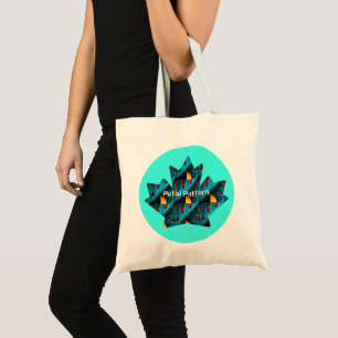 Bolso De Tela Patrón de hoja de palma verde