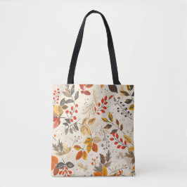 Bolso De Tela Patrón de hoja estética