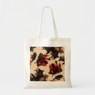 Bolso De Tela Patrón de hojas de arce barrocas