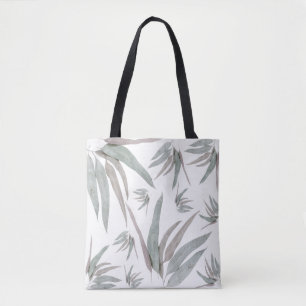 Bolso De Tela Patrón de hojas de eucalipto